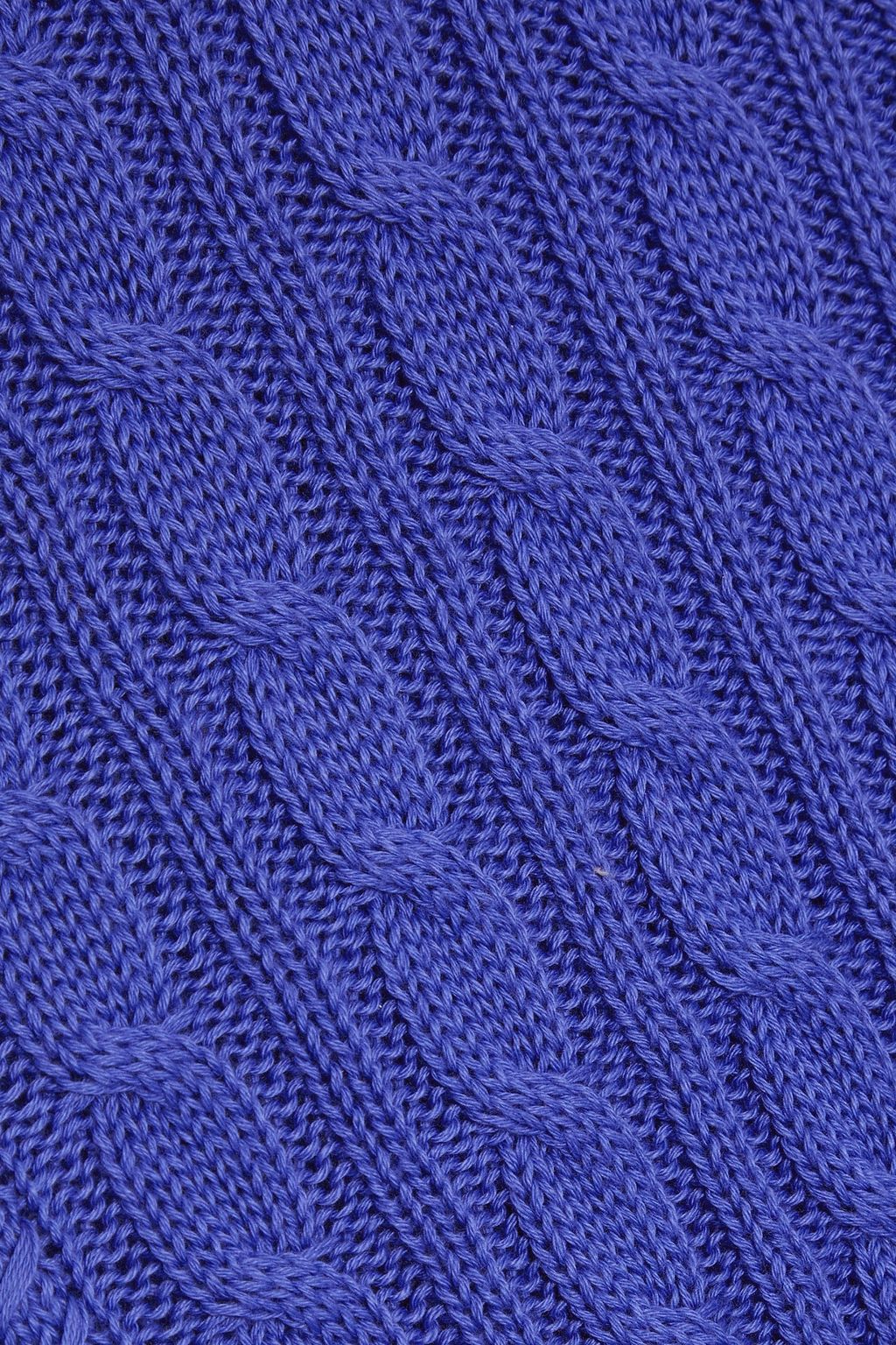 AUTUMN CASHMERE Cable-knit cotton top