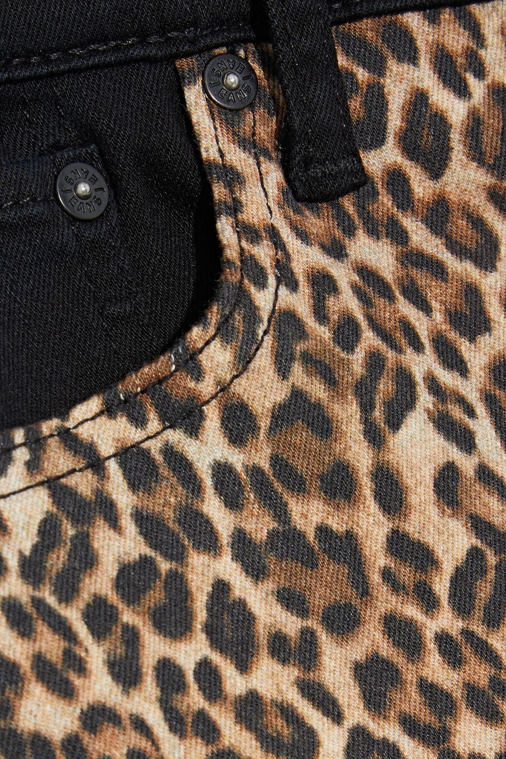ALICE + OLIVIA Good paneled leopard-print high-rise skinny jeans