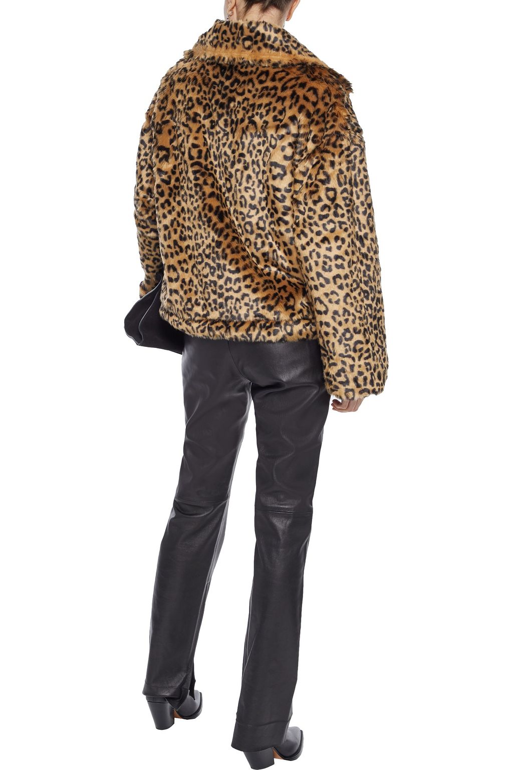 REBECCA MINKOFF Brigit leopard-print faux fur jacket