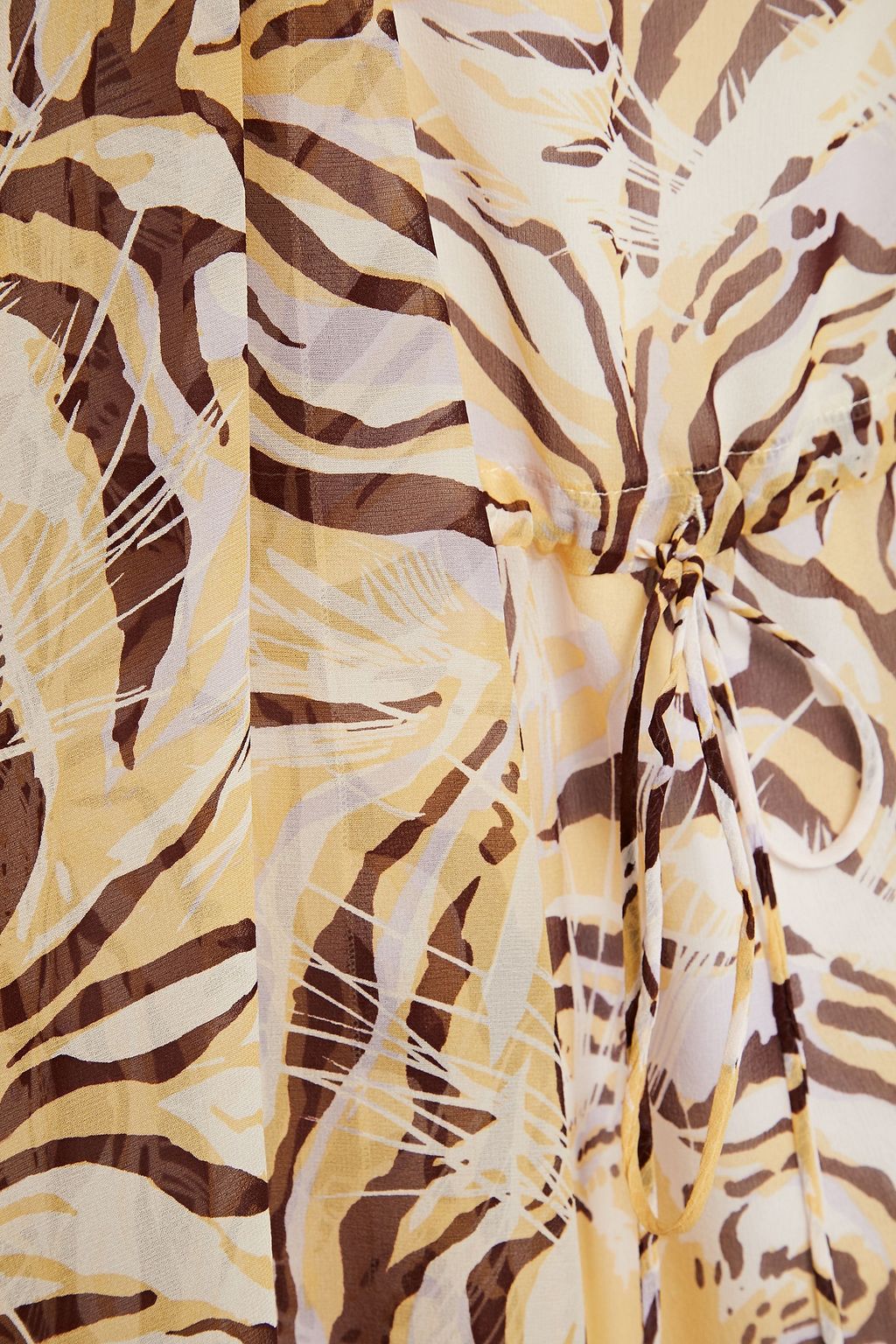 SEE BY CHLOÉ Ruffled tiger-print silk-chiffon mini dress