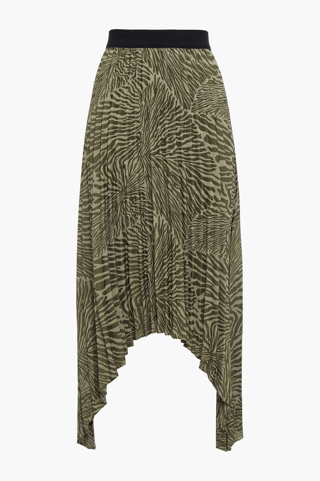 BY MALENE BIRGER Asymmetric pleated jacquard skirt | THE OUTNET