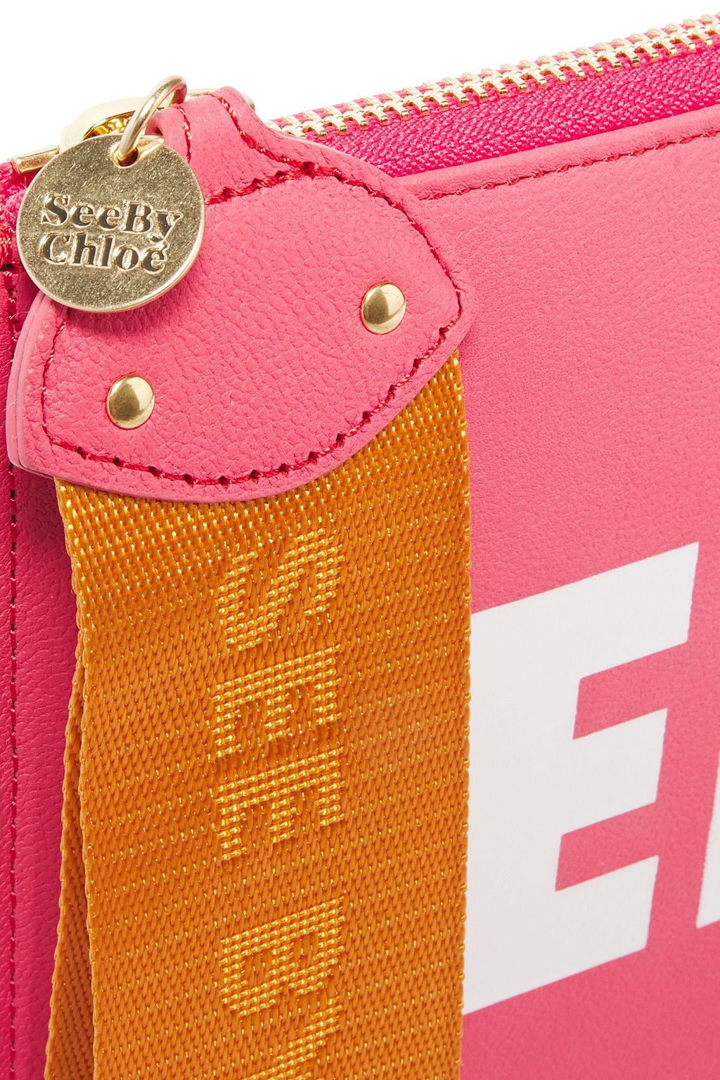 SEE BY CHLOÉ Logo-print leather pouch