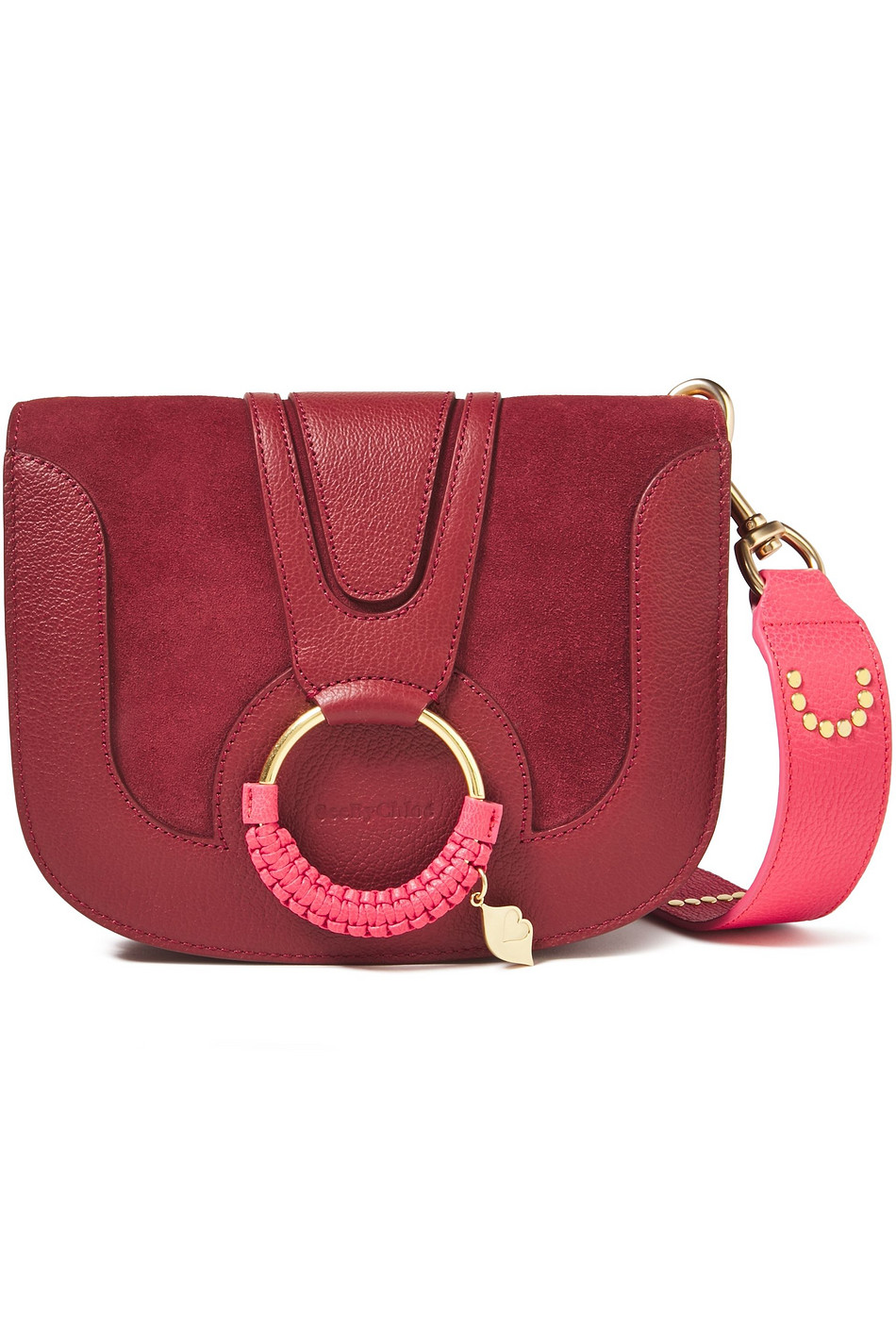 SEE BY CHLOÉ Hana suede and leather shoulder bag