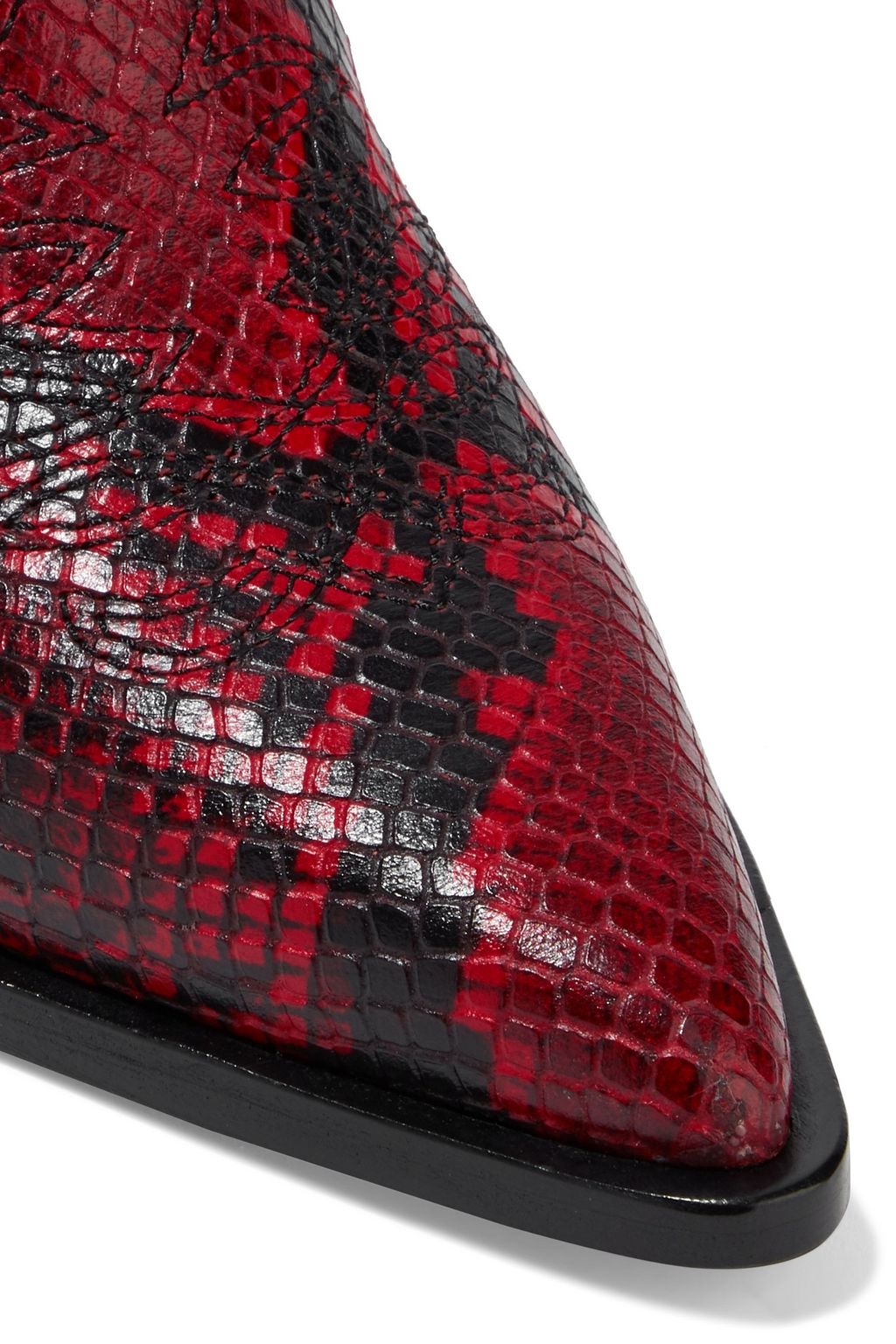 SIGERSON MORRISON Kaleb snake-effect leather ankle boots