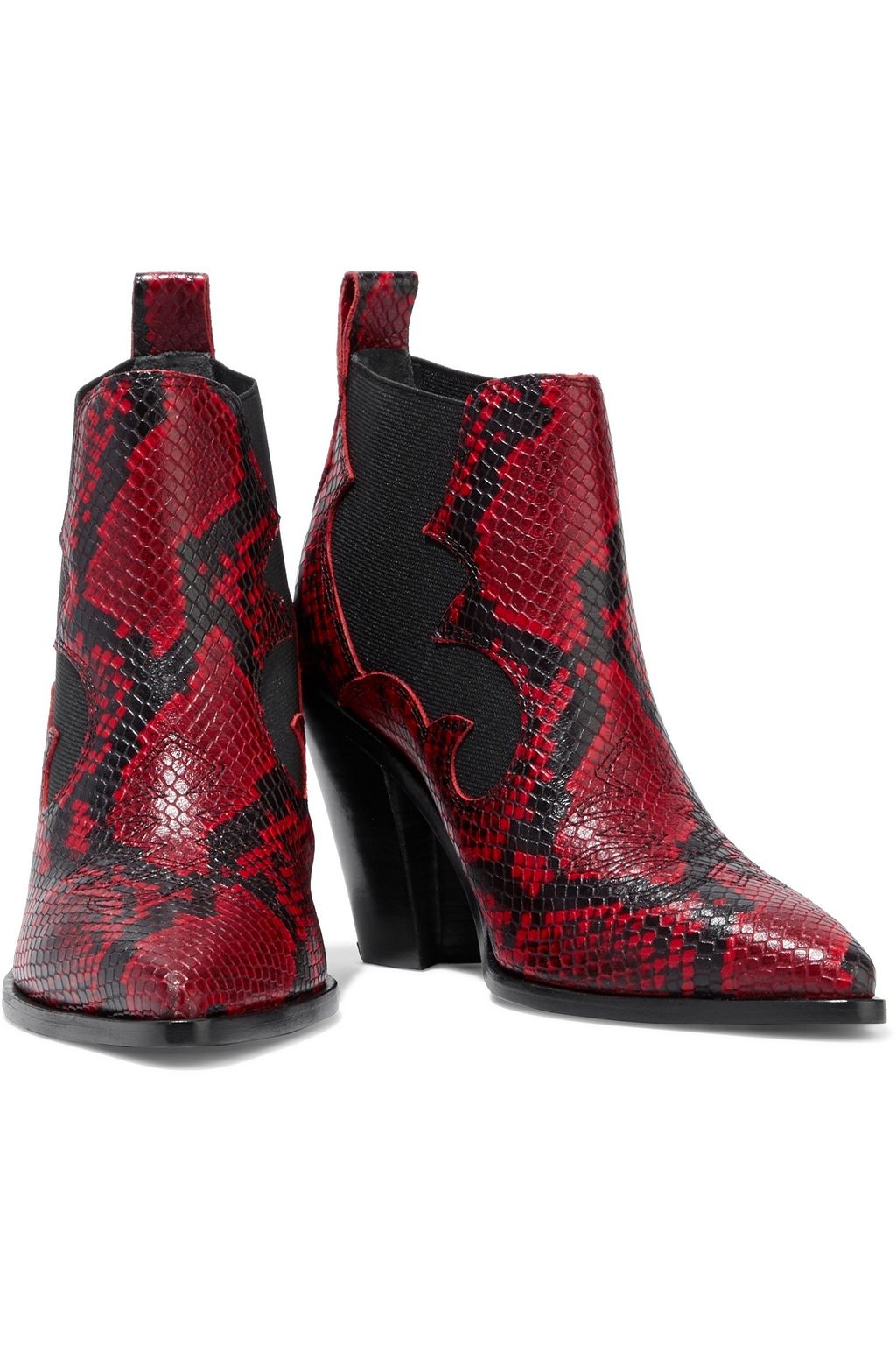 SIGERSON MORRISON Kaleb snake-effect leather ankle boots