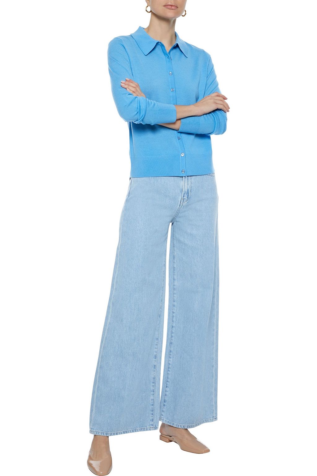 IRIS & INK Virginia high-rise wide-leg jeans