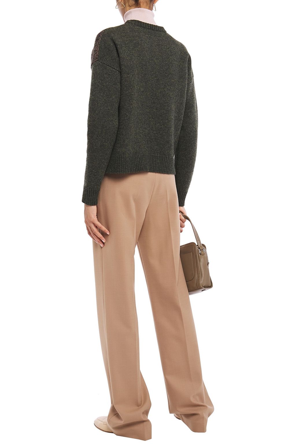 STELLA MCCARTNEY Embroidered wool-jacquard sweater
