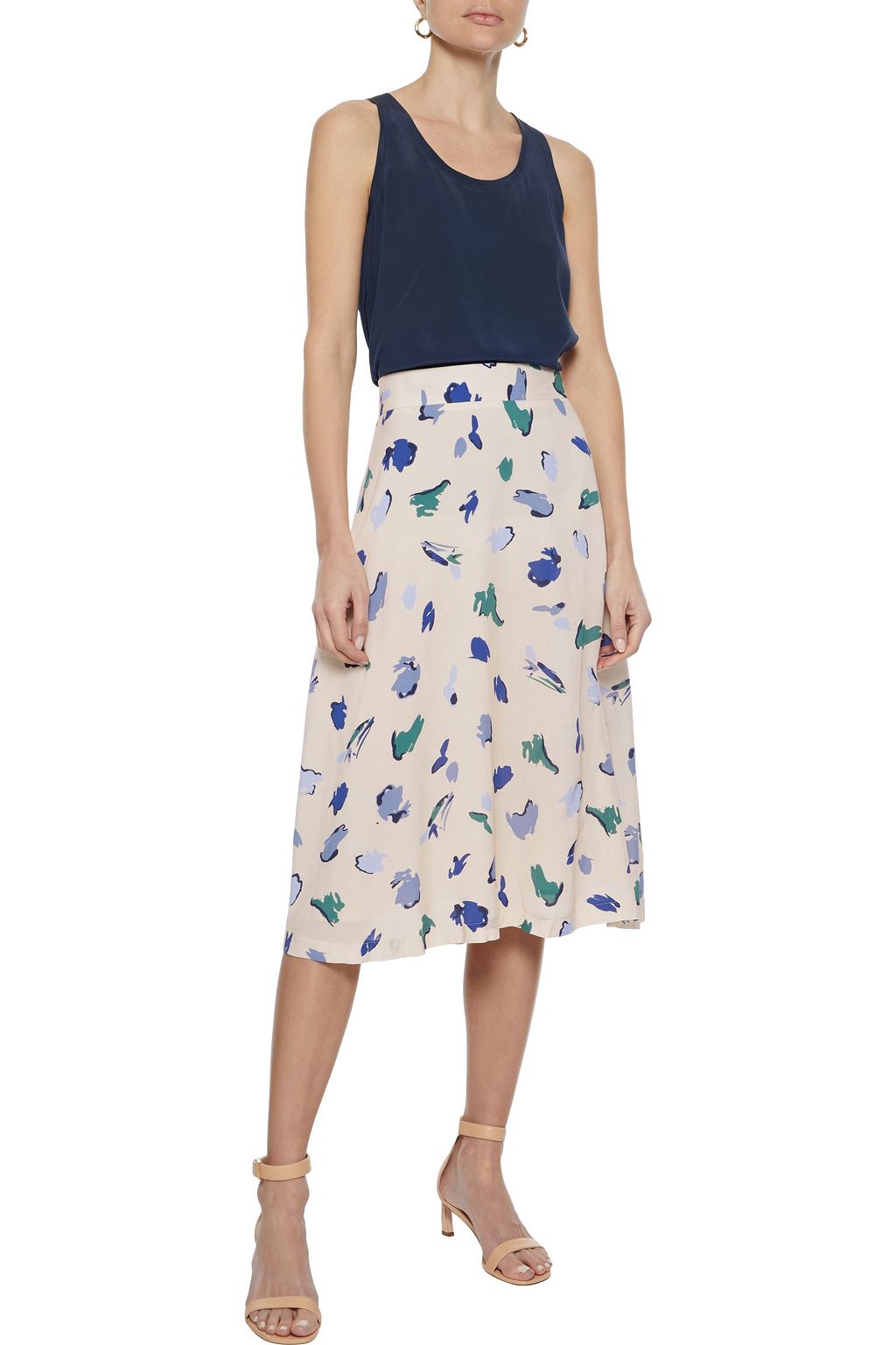IRIS & INK Yucca silk crepe de chine tank