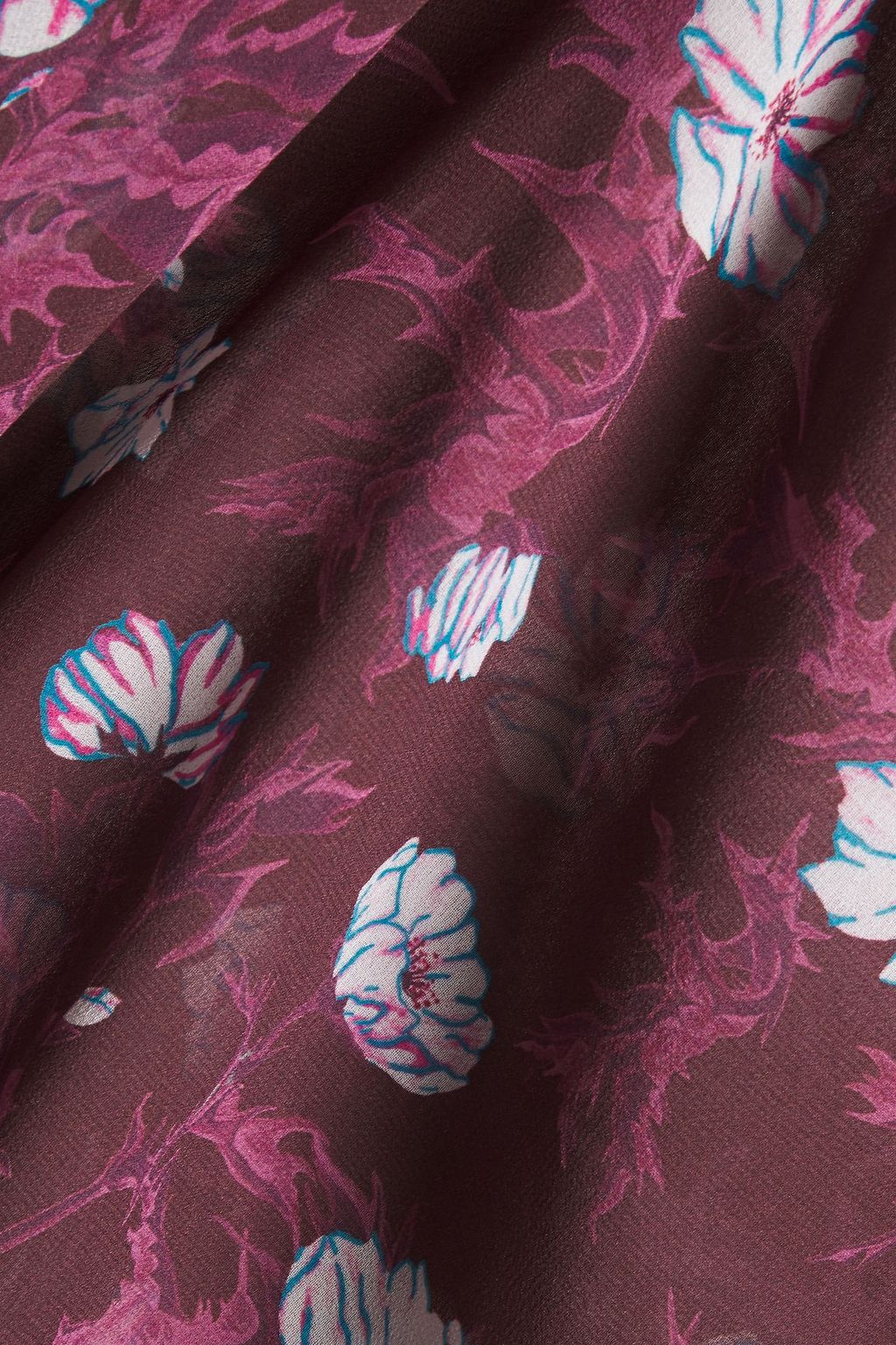 CARVEN Floral-print chiffon top