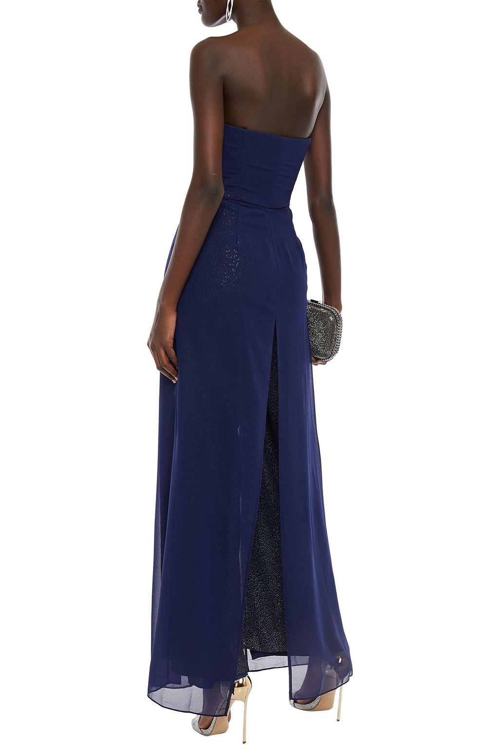 michael kors sequined mesh jumpsuit