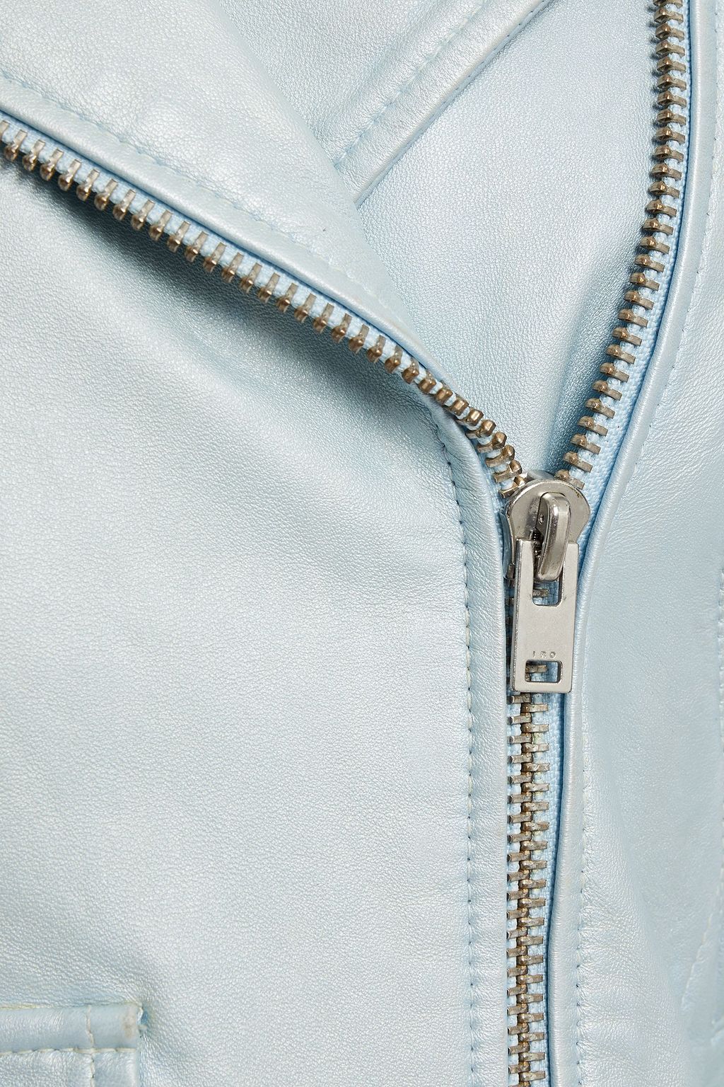 IRO Ashville cropped washed-leather biker jacket