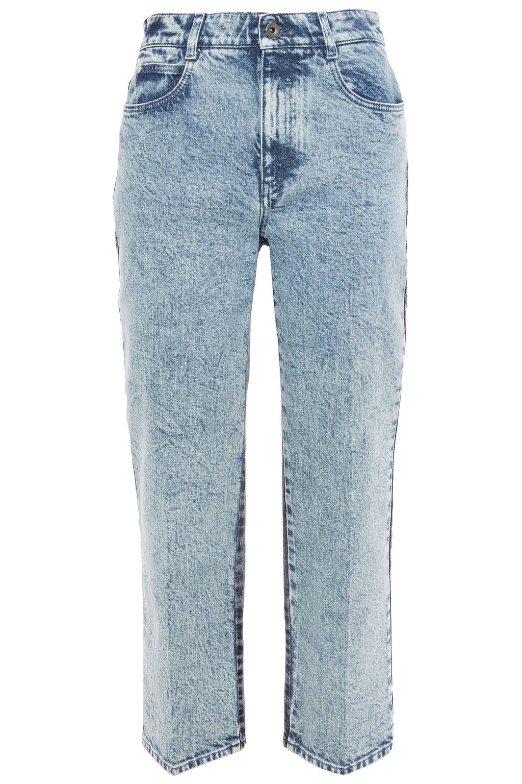 stella cropped mid blue denim