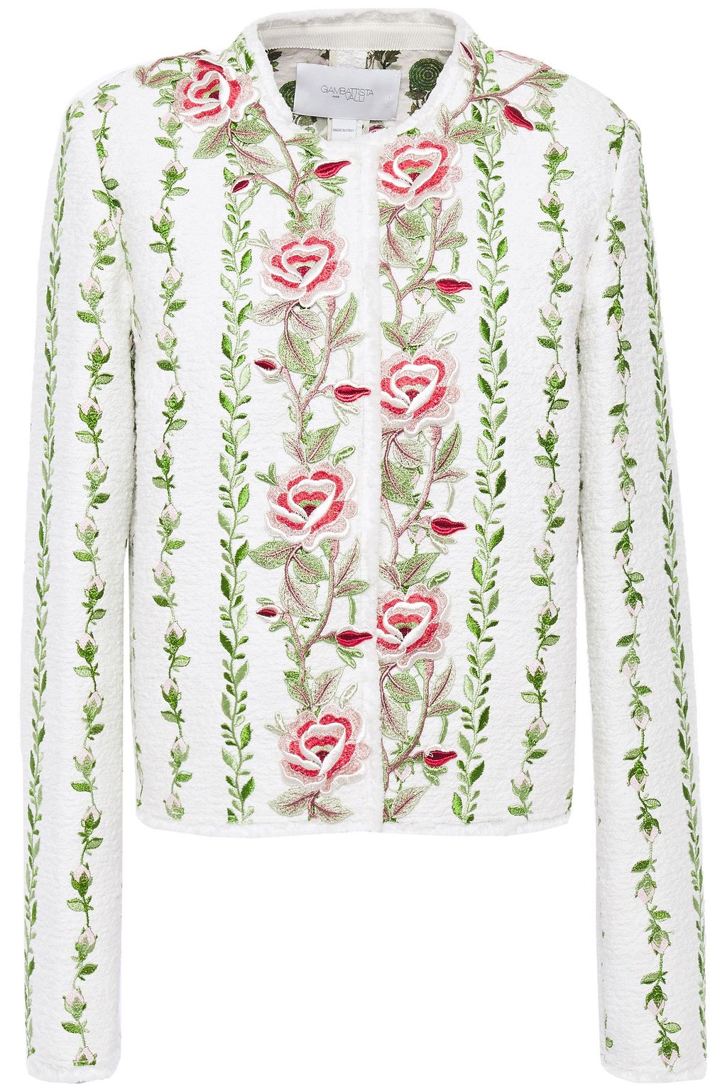 white boucle jacket