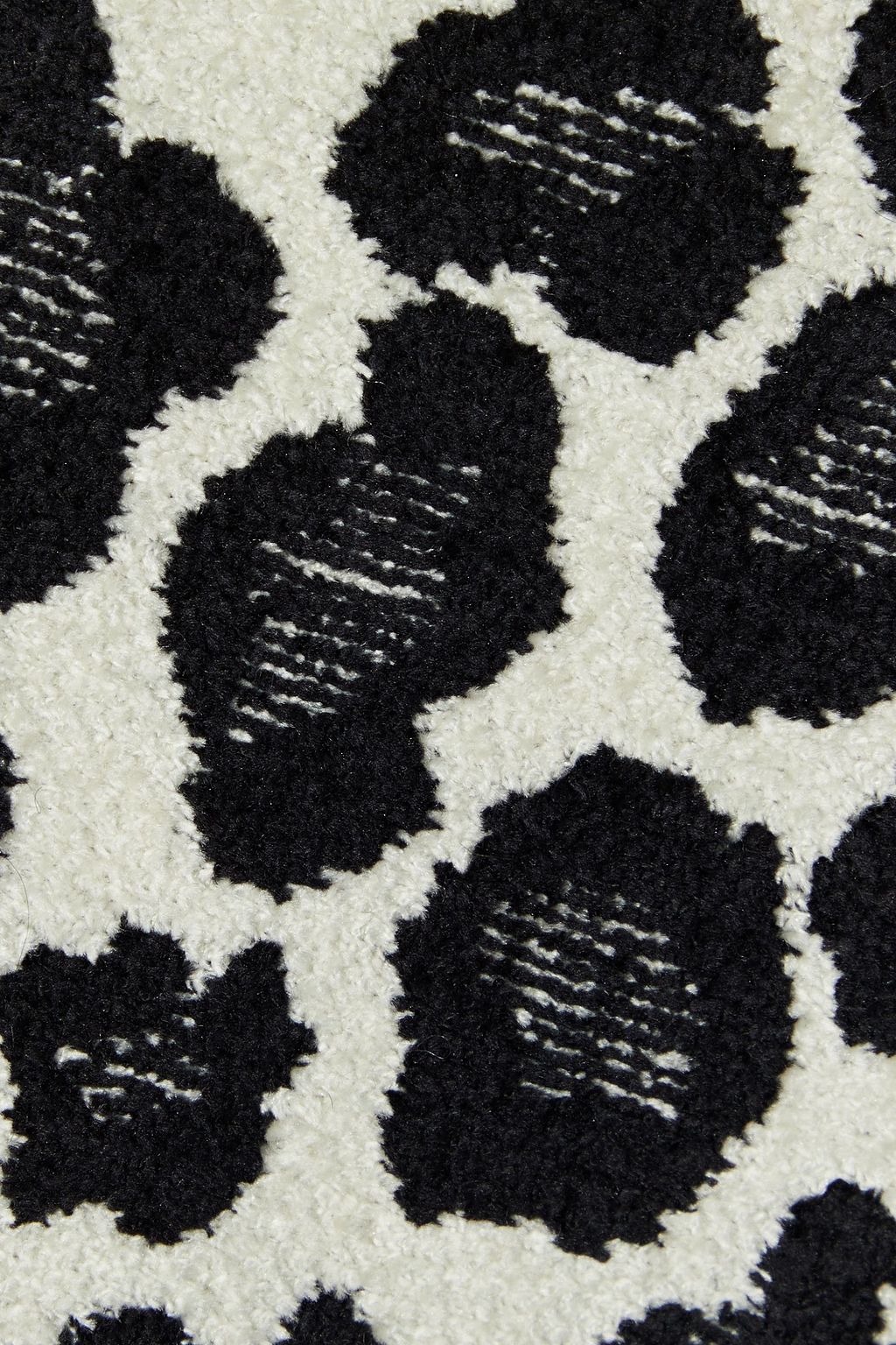 ALICE + OLIVIA Harvey wool-blend jacquard, tweed, jersey and leather jacket