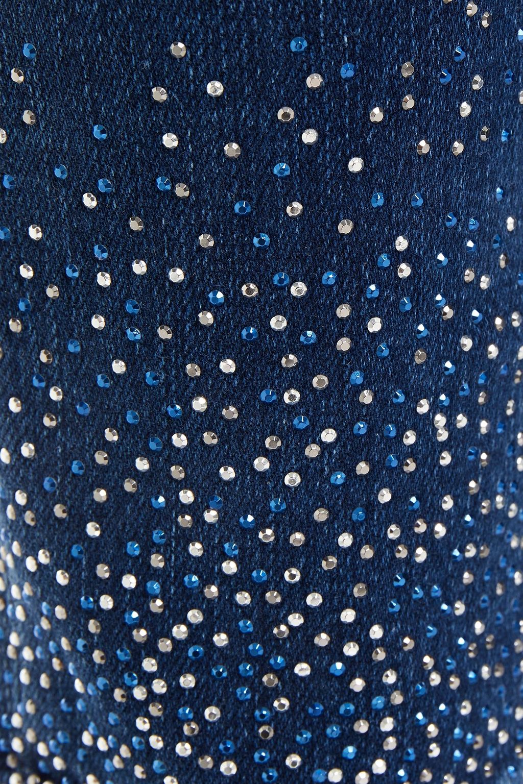 7 FOR ALL MANKIND The Skinny Crop crystal-embellished mid-rise skinny jeans