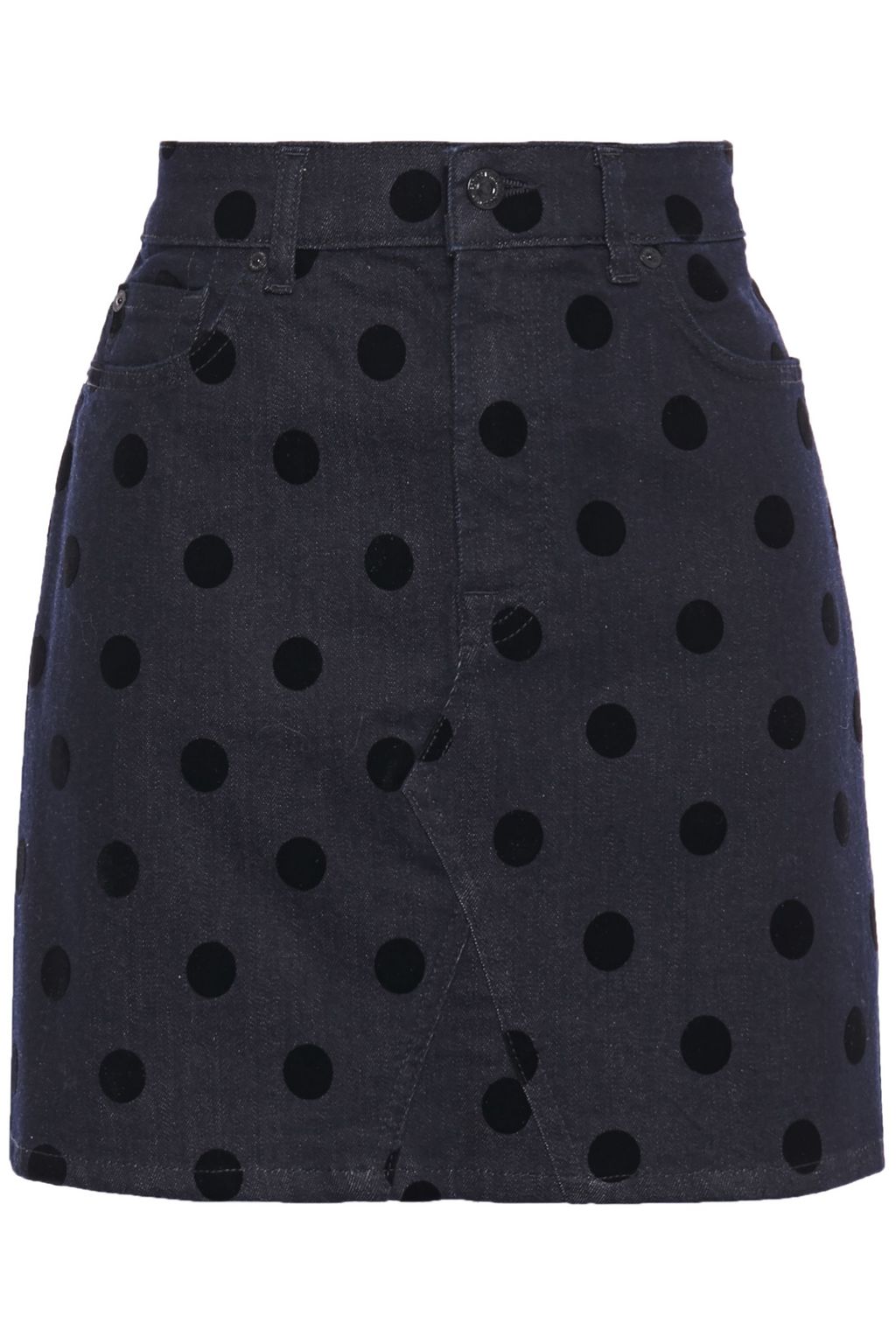 7 for all mankind white denim skirt