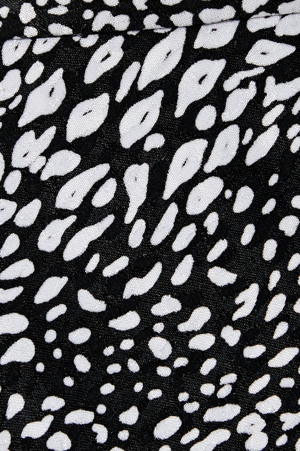ALICE + OLIVIA Danita layered cupro-blend leopard-jacquard midi skirt