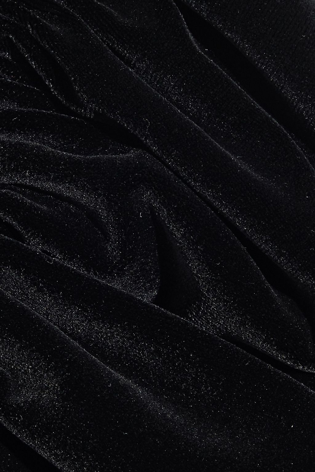 ALICE + OLIVIA Mila asymmetric wrap-effect velvet mini dress