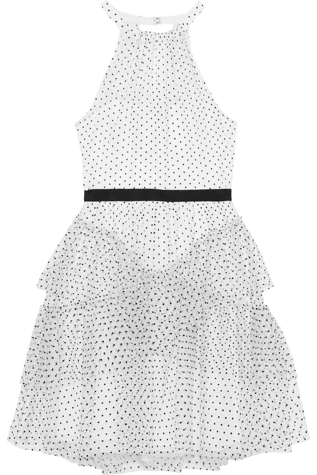 bcbgmaxazria ruffled tulle dress