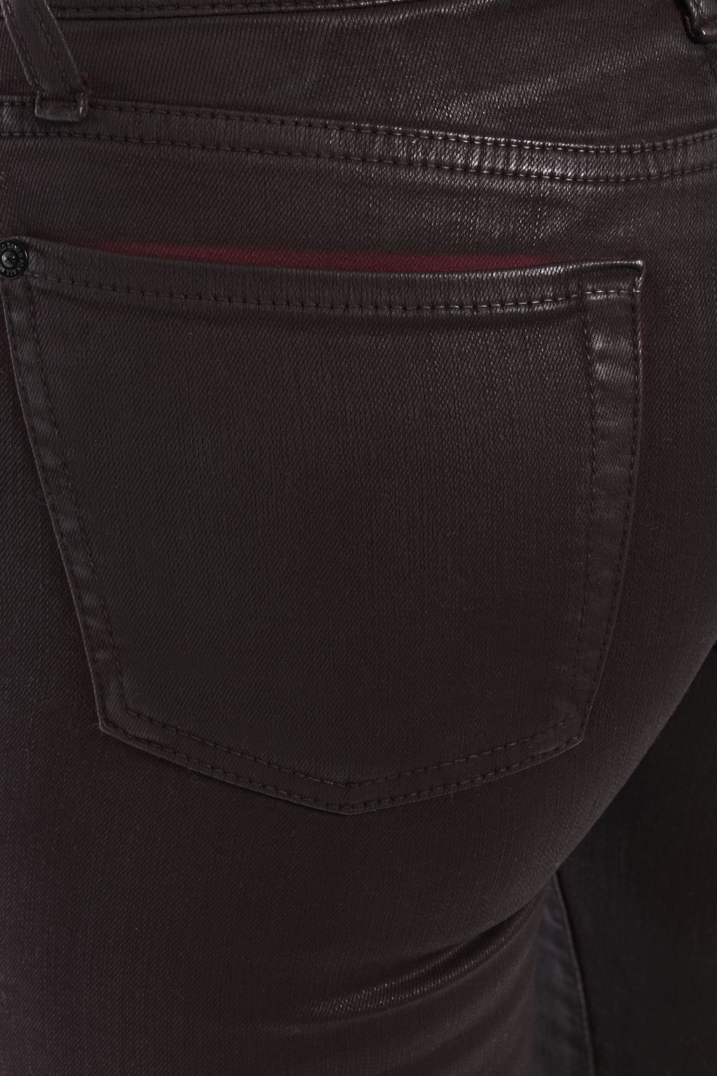7 FOR ALL MANKIND Coated mid-rise skinny jeans