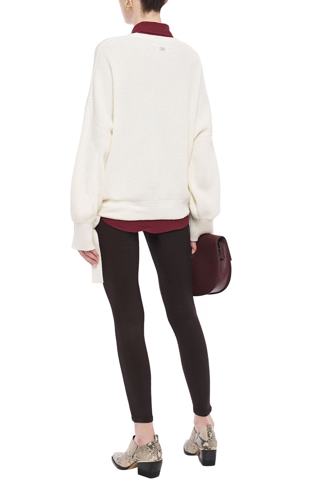 7 FOR ALL MANKIND Coated mid-rise skinny jeans