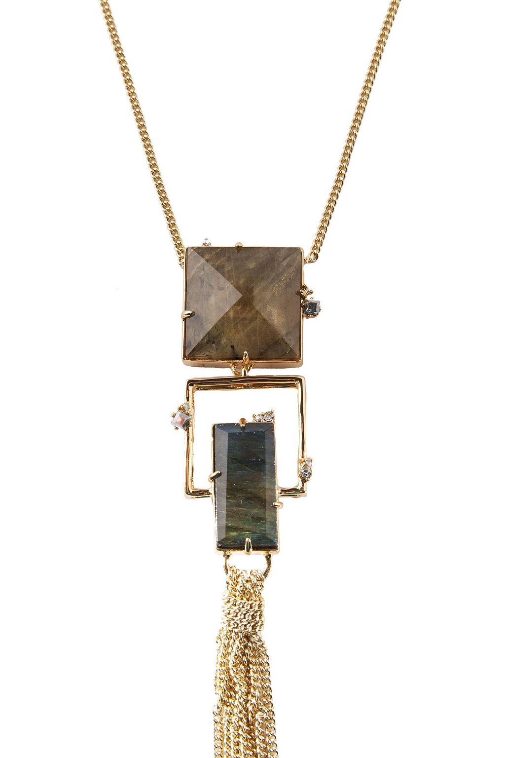 ALEXIS BITTAR Gold-tone stone necklace