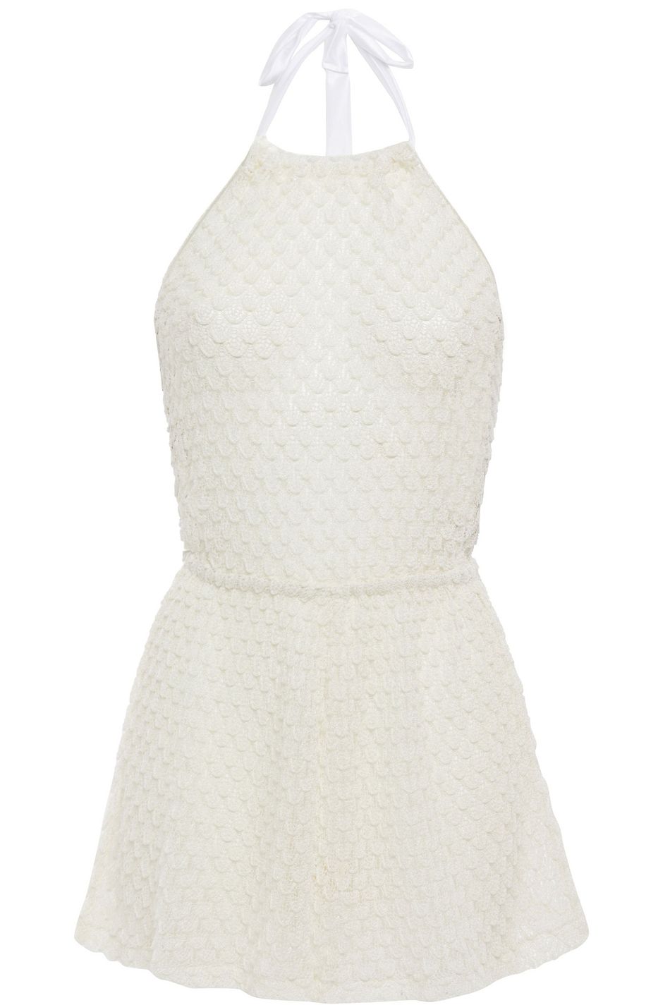 white bridal playsuit