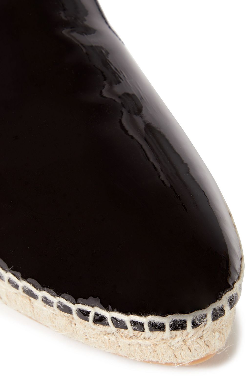 MANEBÍ Patent-leather espadrille slippers