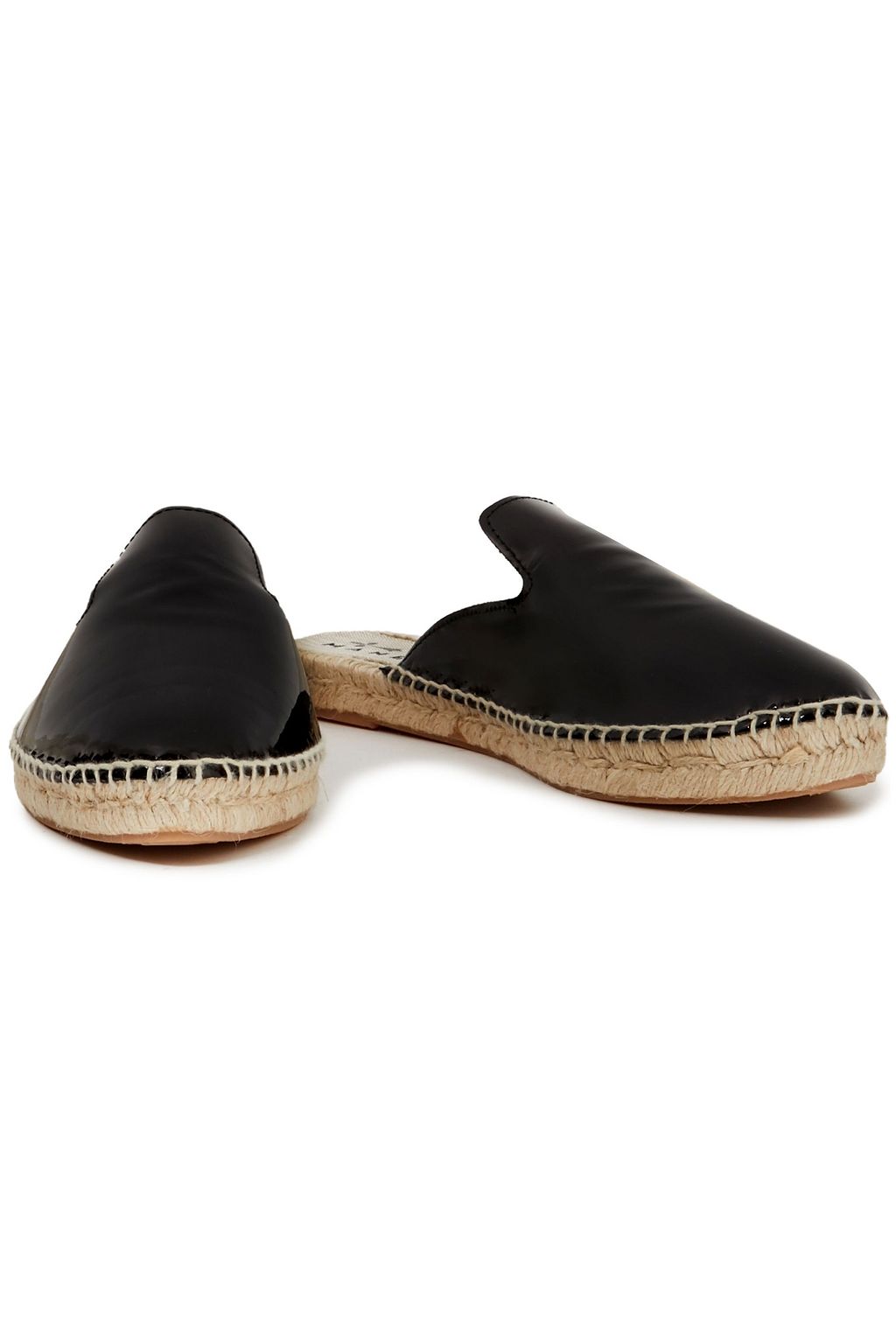 MANEBÍ Patent-leather espadrille slippers