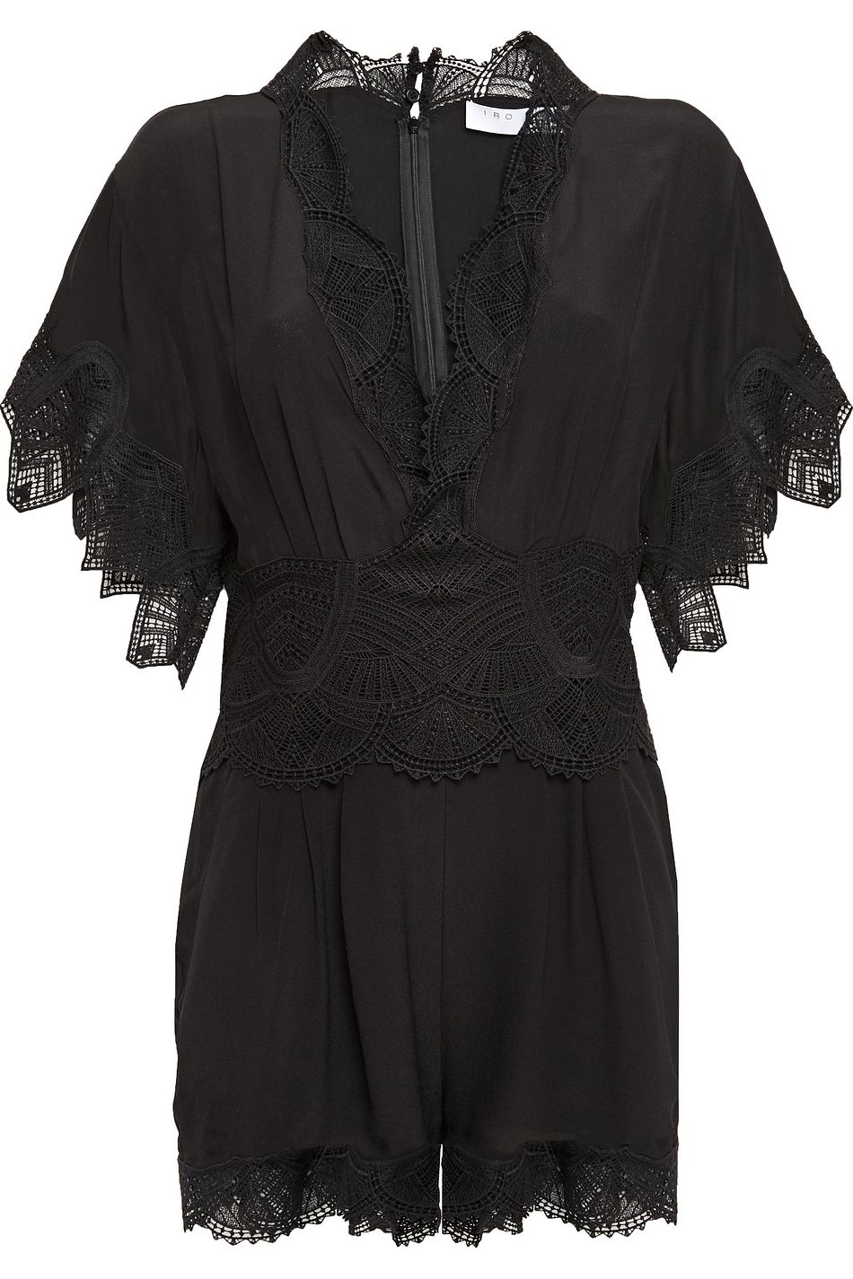 white silk playsuit
