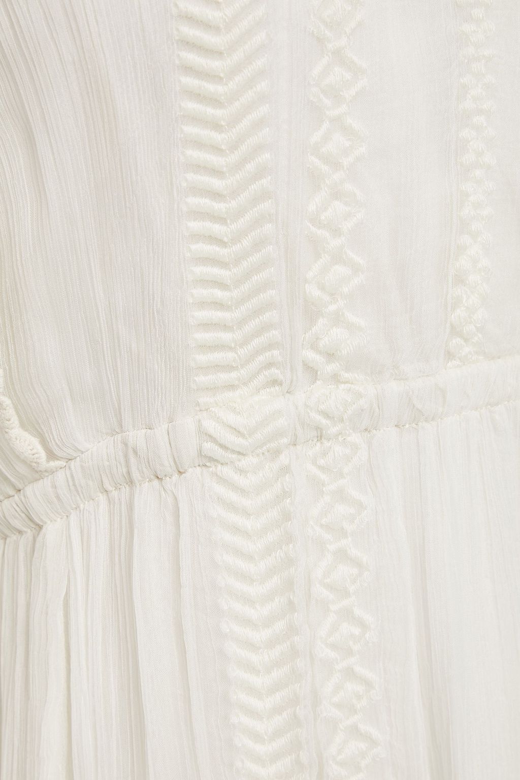 IRO Western embroidered georgette mini dress