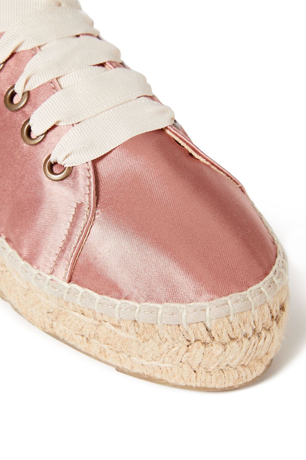 MANEBÍ Satin platform espadrille sneakers
