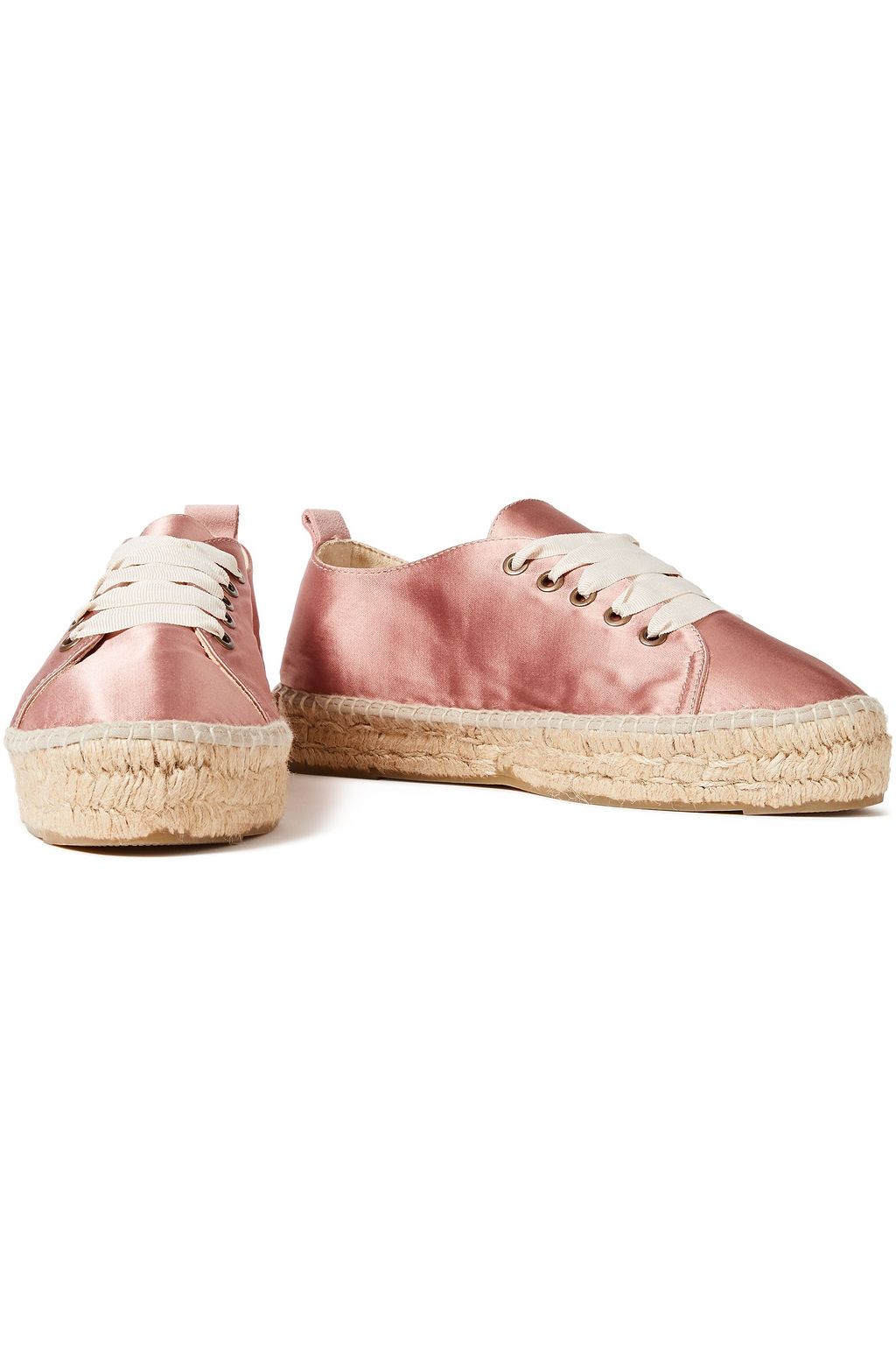 MANEBÍ Satin platform espadrille sneakers