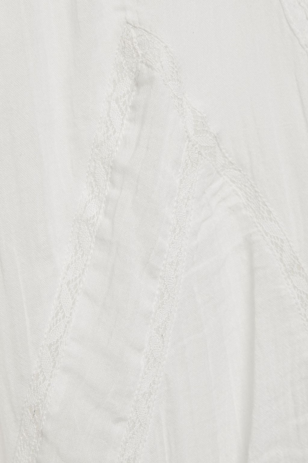 IRO Artistic crochet-trimmed cotton-gauze midi dress