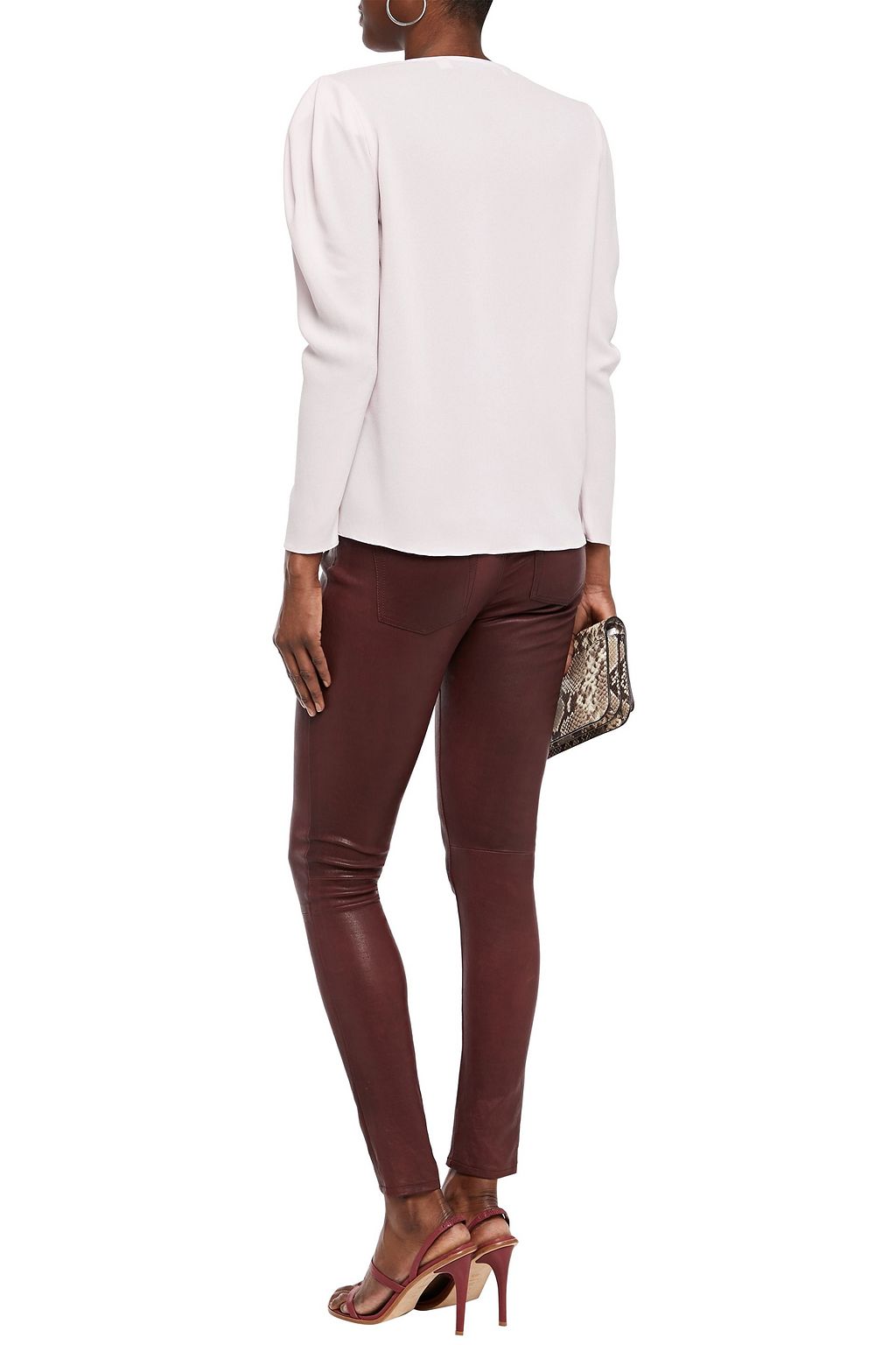 IRO Batcha wrap-effect crepe blouse