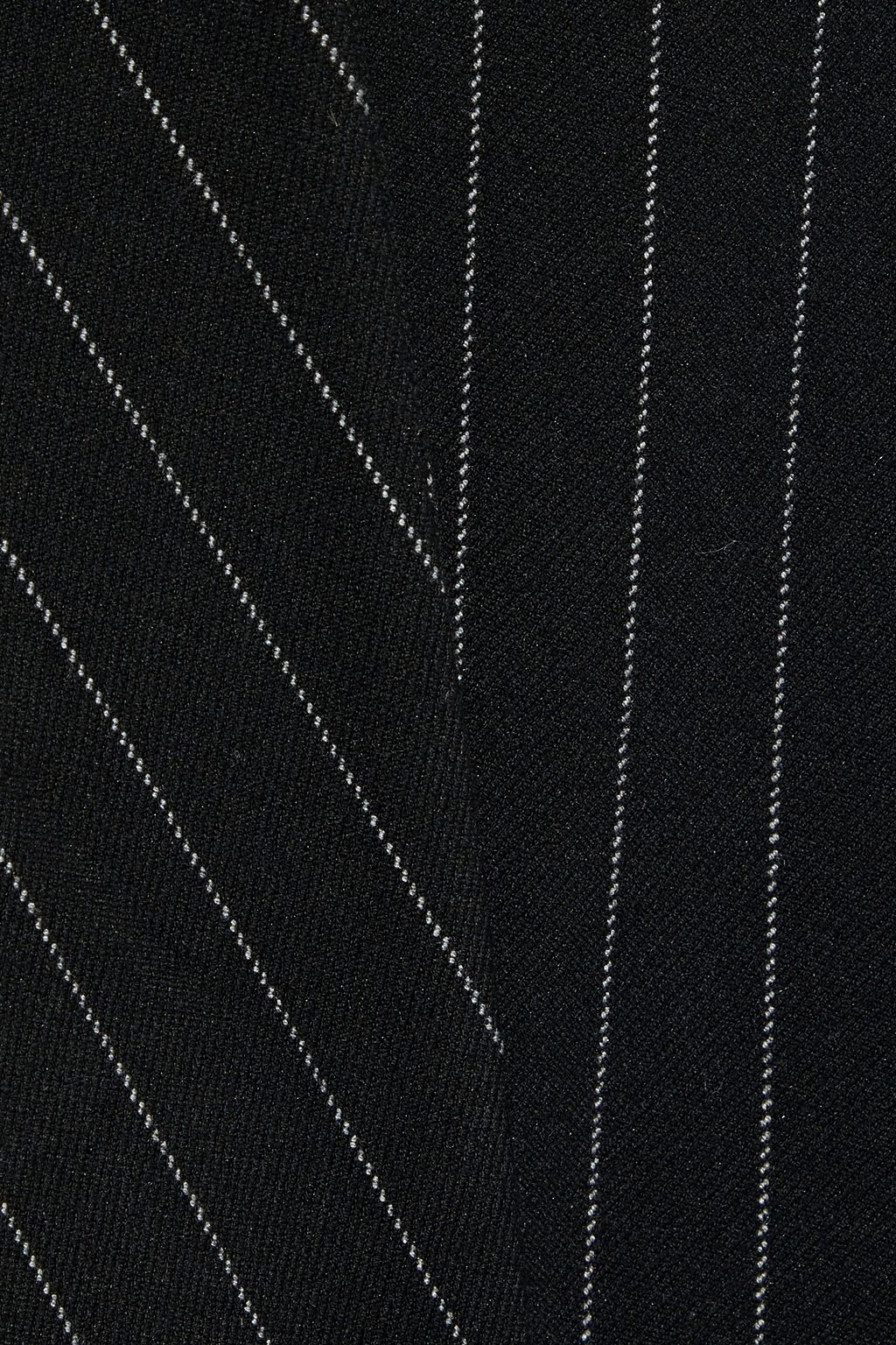 ALICE + OLIVIA Virgil belted pinstriped twill playsuit