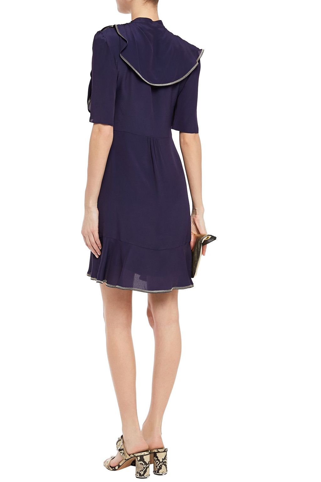 SEE BY CHLOÉ Gathered silk crepe de chine mini dress