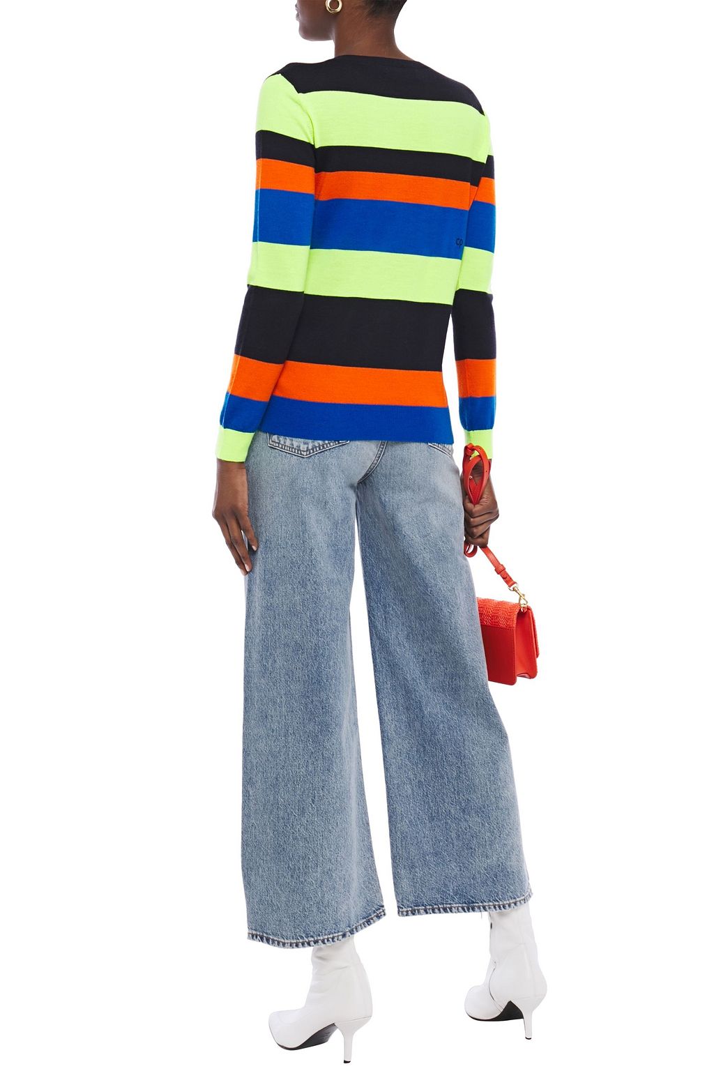 CHINTI & PARKER Striped wool and cashmere-blend sweater