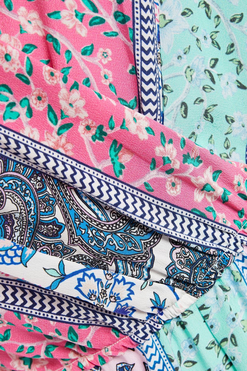 TIGERLILY Printed silk crepe de chine maxi dress
