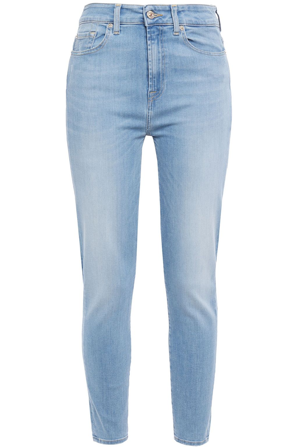 7 for all mankind high rise skinny jeans