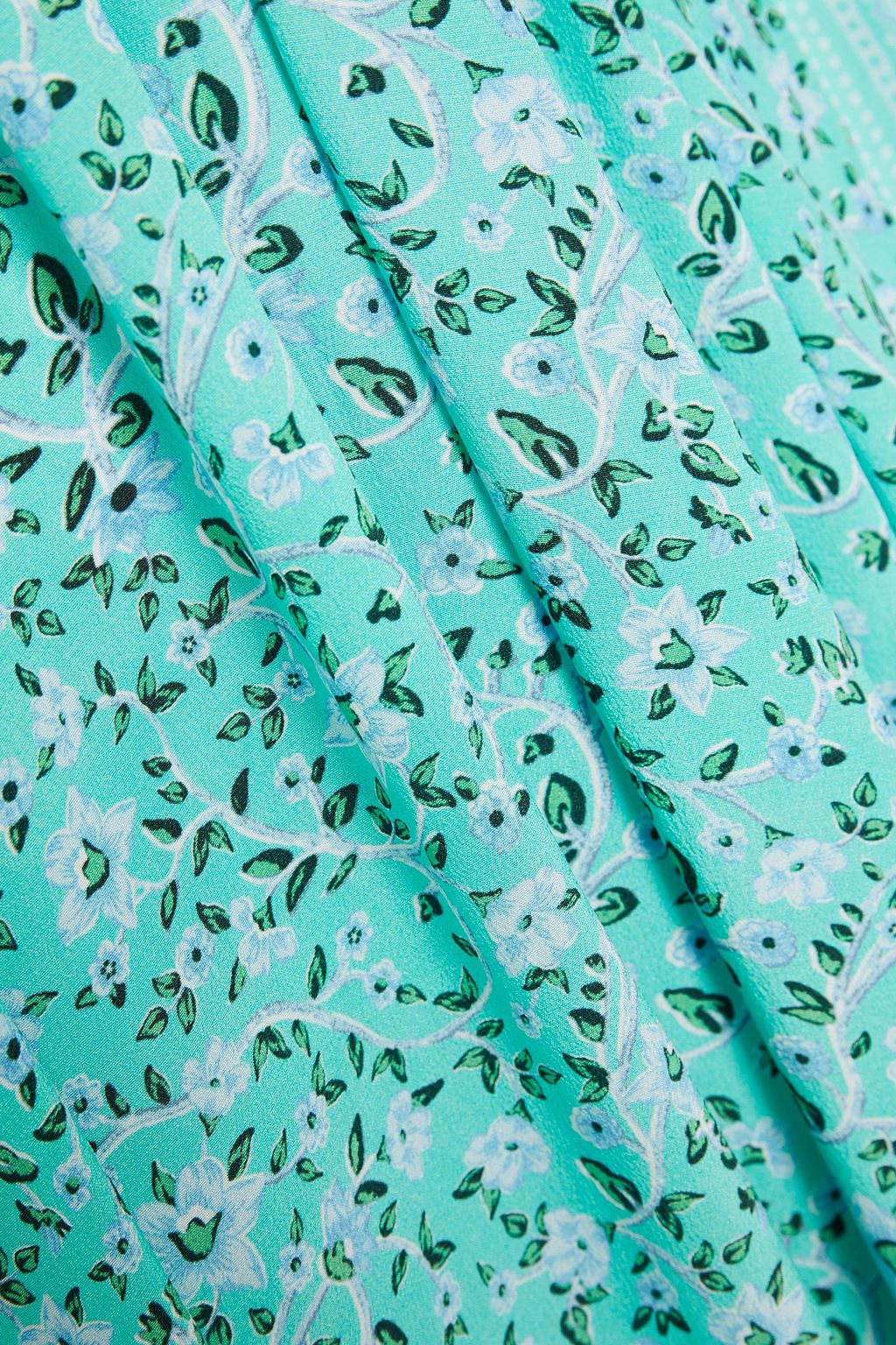TIGERLILY Gathered printed silk crepe de chine maxi dress