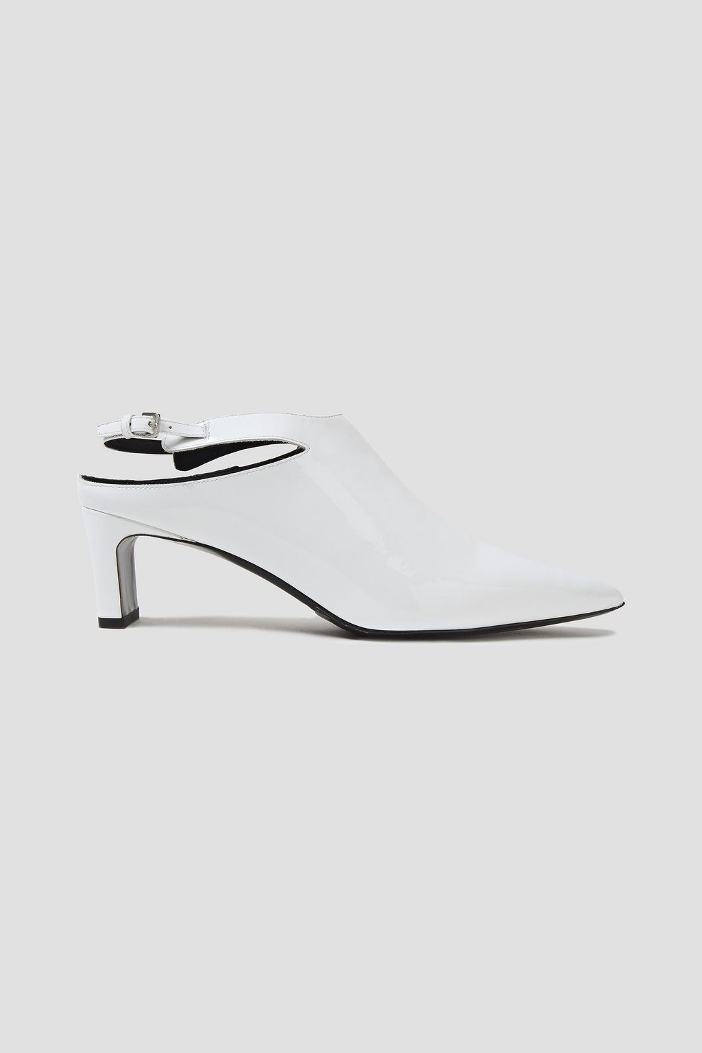 patent leather slingback pumps