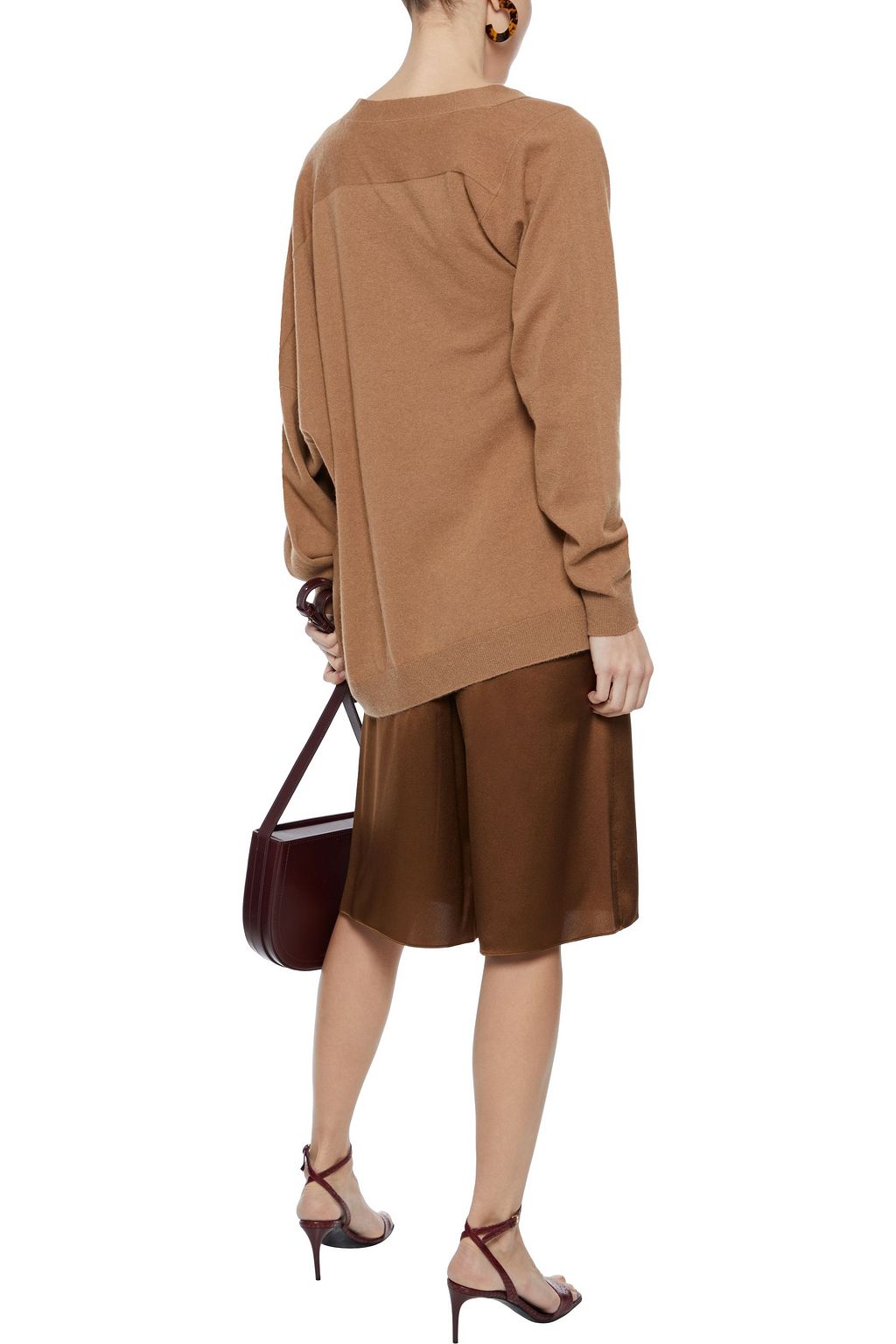 STELLA MCCARTNEY Asymmetric wool and alpaca-blend sweater