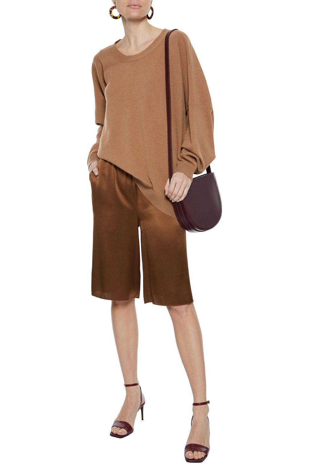 STELLA MCCARTNEY Asymmetric wool and alpaca-blend sweater