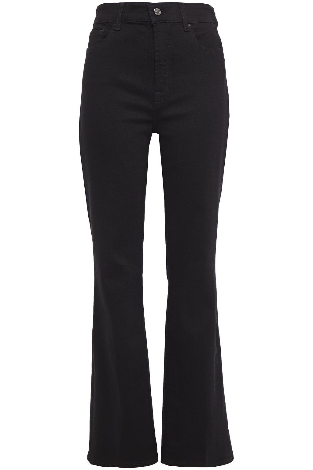 high waisted bootcut black jeans