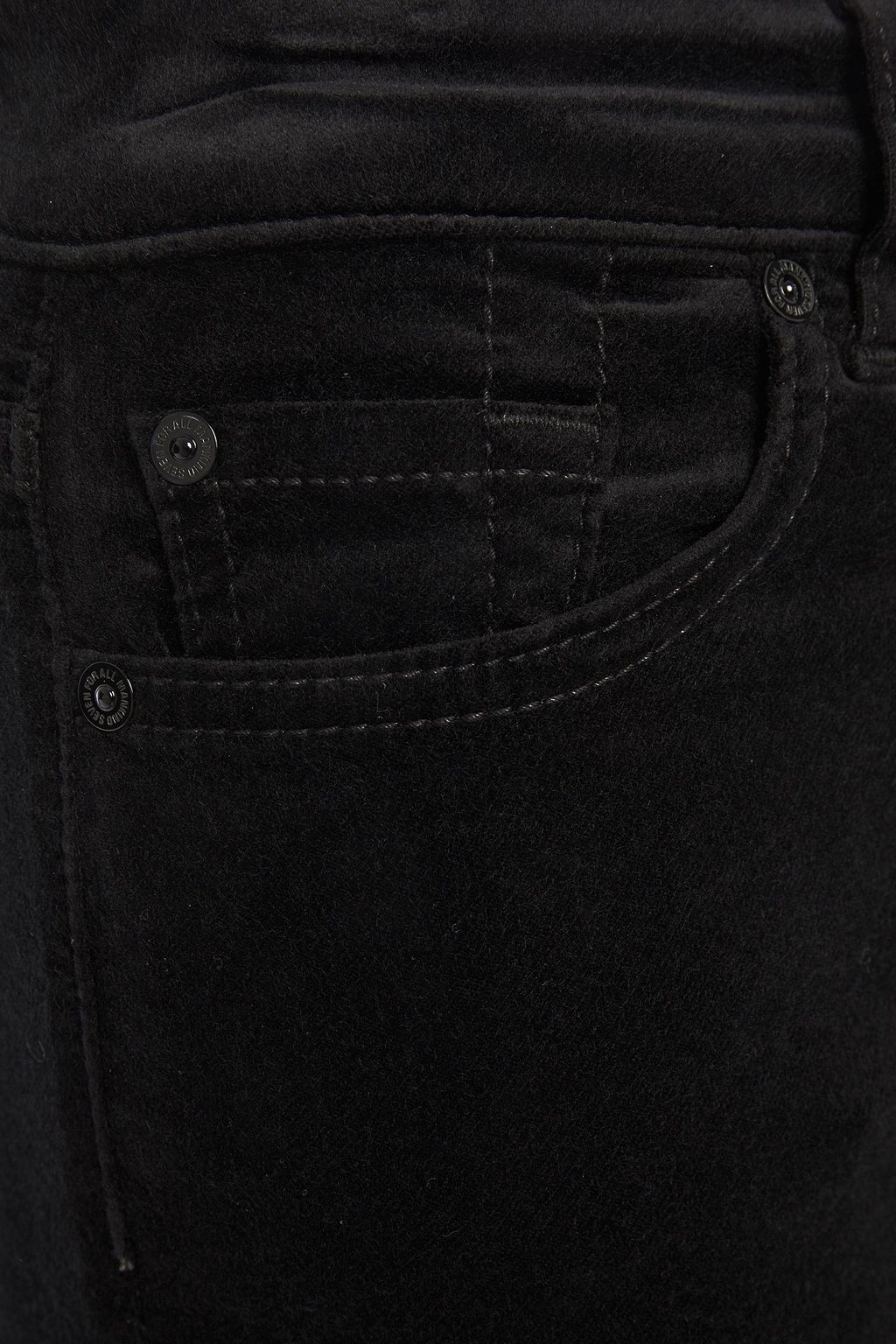 7 FOR ALL MANKIND Cotton-blend velvet flared pants