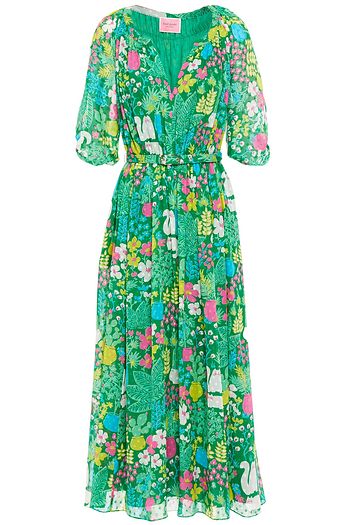 kate spade scallop block midi dress