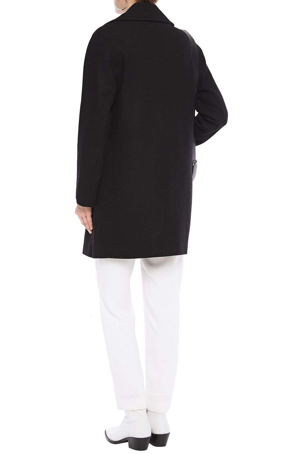 DKNY Brushed wool-blend coat