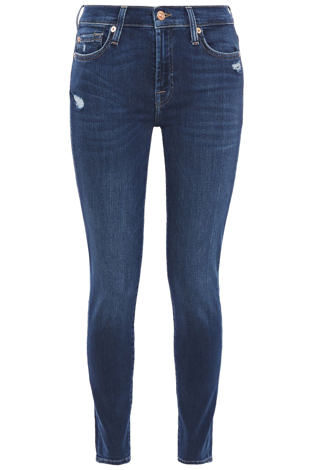 7 for all mankind mid rise skinny