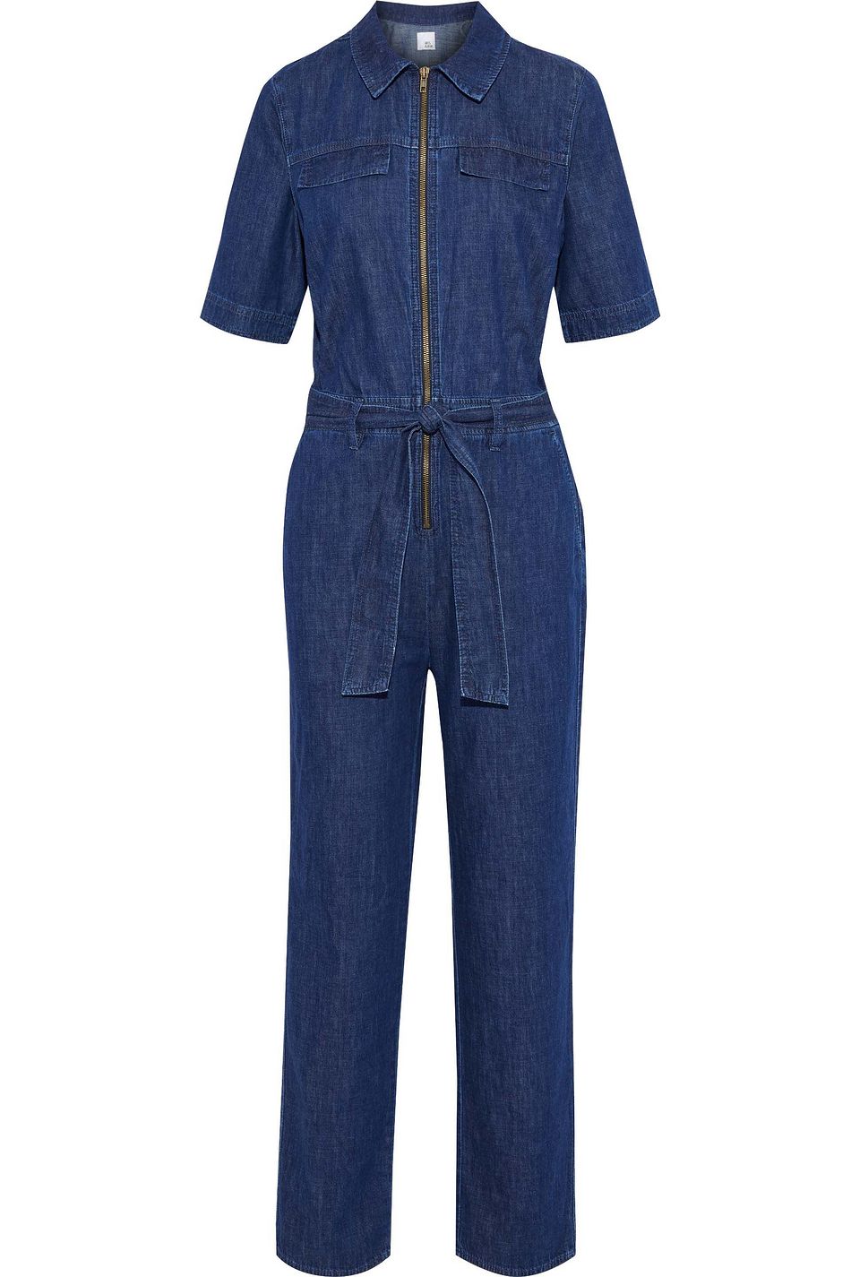 dark denim jumpsuit